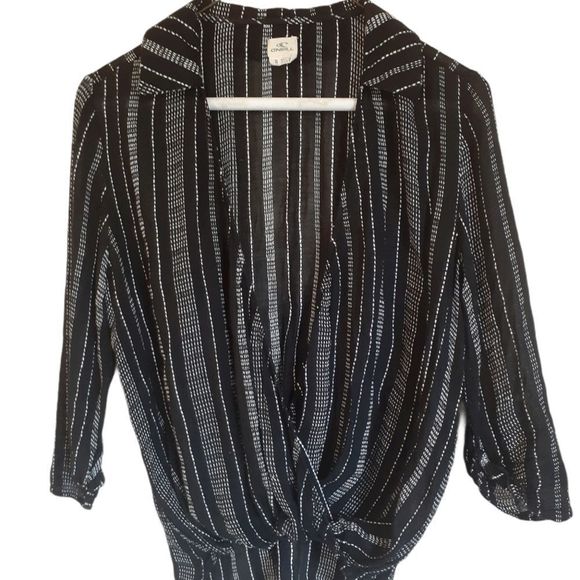 ❤️ O'Neil High Low Sheer Blouse sz S - Picture 1 of 10